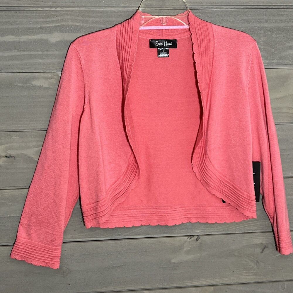 Jessica Howard Coral Cardigan Womens XL Sweater Spring Casual Office Business